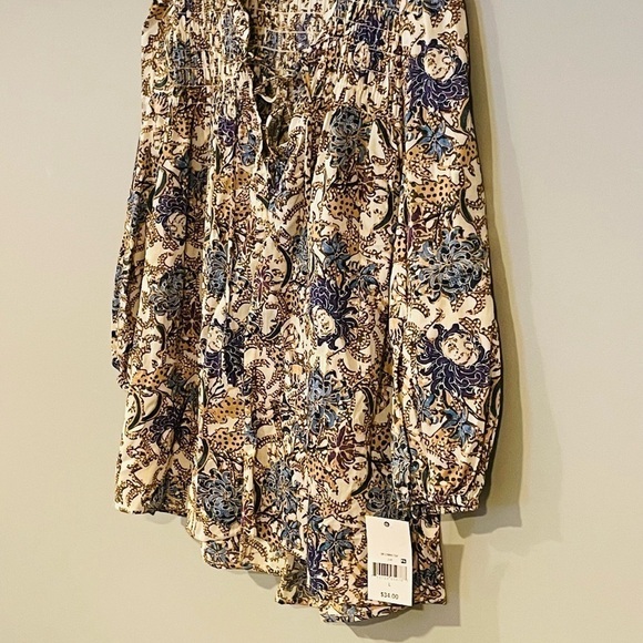 NWT size L women’s Opehelia Roe dress shirt with elastic sleeves multi color - Picture 6 of 9